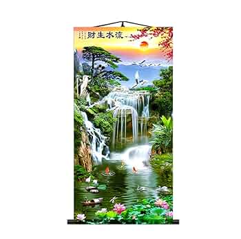 抽象画　タイトル「太陽と滝」 抽象画 タイトル「太陽と滝」 抽象画 タイトル「太陽と滝」 抽象