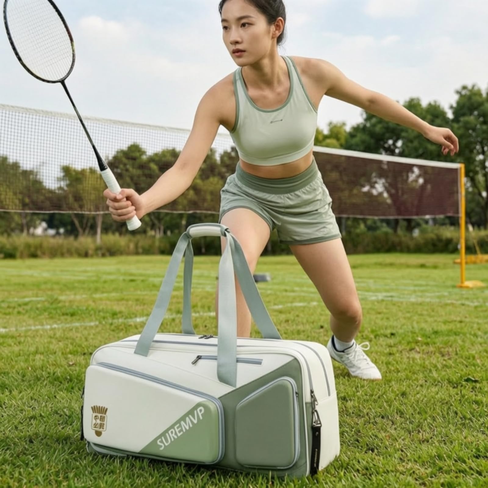 Borsa Porta Racchette da Tennis Capiente Borsa da Tennis Durevole Borsone Porta Racchette per Tennisti