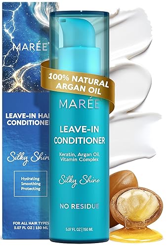 MAREE Acondicionador sin enjuague para cabello seco dañado - Acondicionador sin enjuague para cabello rizado - Cuidado para mujeres y hombres con