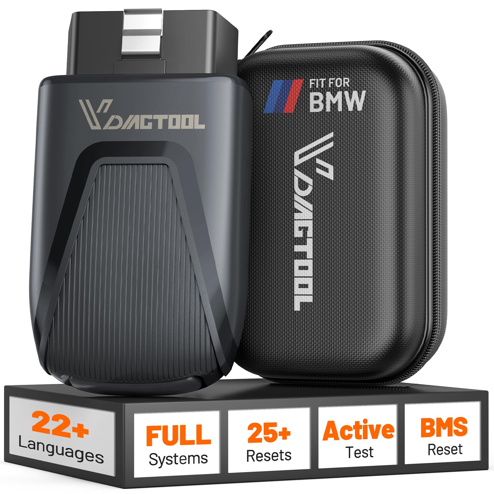 VDIAGTOOL D503 OBD2 Diagnosegerät für BMW/Mini/RR, ECU-/Offline Codierung,Bidirektionales Fahrzeugdiagnose Scan-Tool mit über 25+ Resets, Batterieregistrierung, Lebenslang Updates