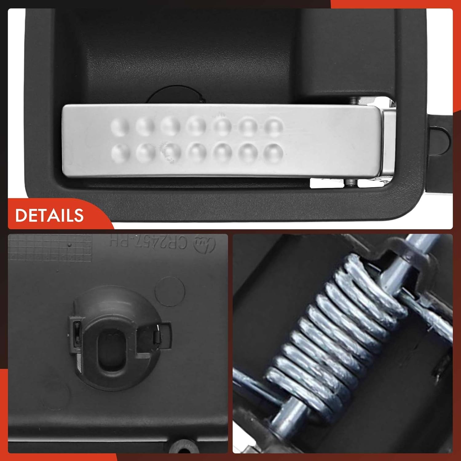 A-Premium Front or Rear Right Passenger Side Interior Door Handle Compatible with Dodge Durango 2004-2009, Dakota 2005-2010 & Chrysler Aspen 2007-2009 & Mitsubishi Raider 2006-2009