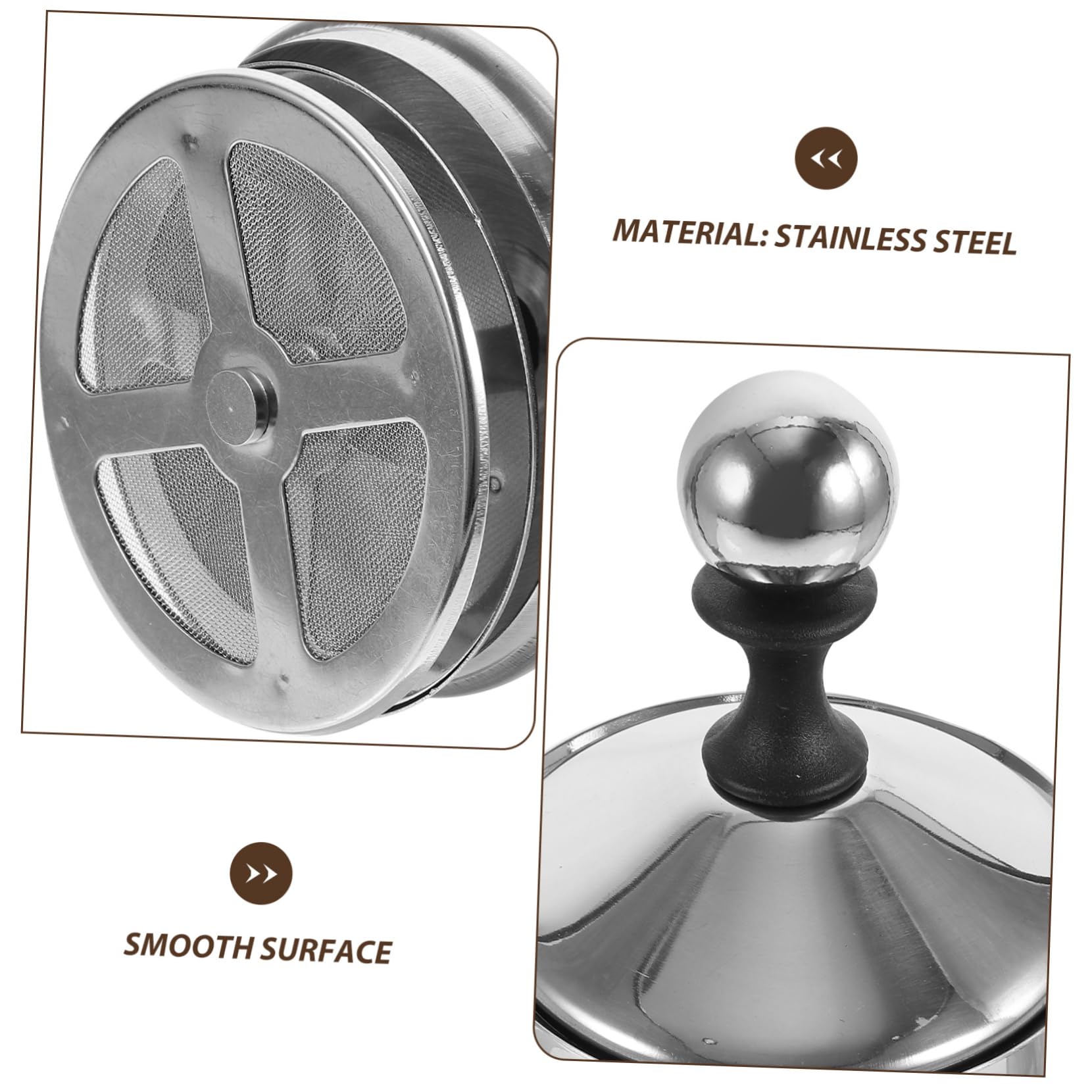 Montalatte Manuale In Acciaio Inox | Schiuma Latte, Panna E Uova Con Pompa A Mano | Per Cappuccino, Cioccolata Calda E Cucina | Portatile E Compatto