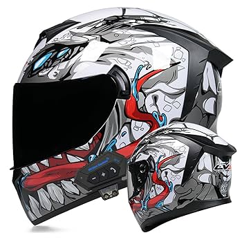 バイクヘルメット超特価出品！ オートバイヘルメット < L> Amazon.co.jp: フルフェイスオートバイヘルメットモトクロス
