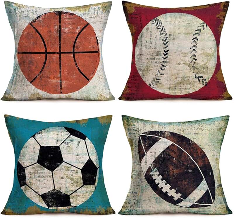 sports pillows for boys room