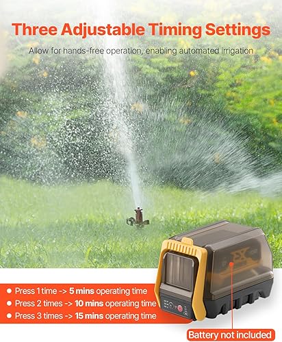 Miniatura 4 de VEVOR Bomba sumergible inalámbrica de transferencia de agua, 528 GPH, bomba de sumidero portátil con manguera de jardín G34 pulgadas, compatible con