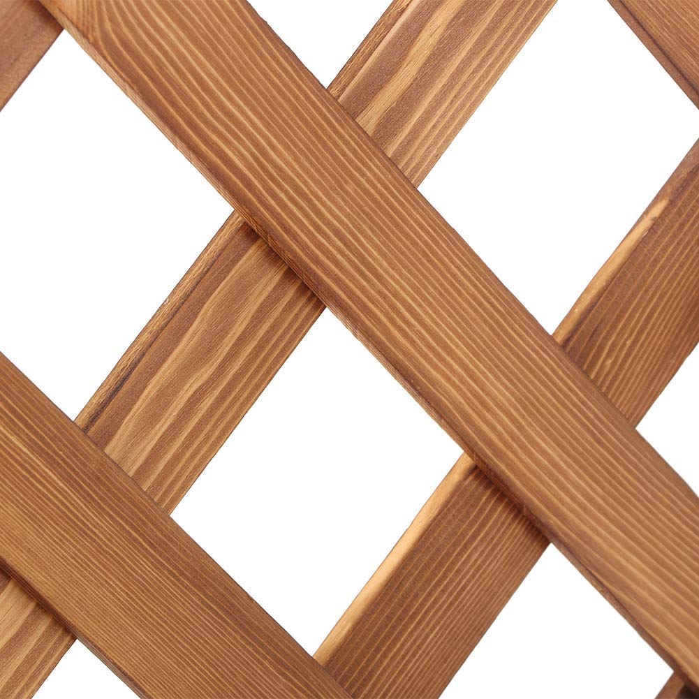 AUNMAS Supporto per piante in legno a 2 livelli per fioriera per Scatola per erbe Espositore da terra Espositore Portaoggetti Fiore esterno coperto per giardino