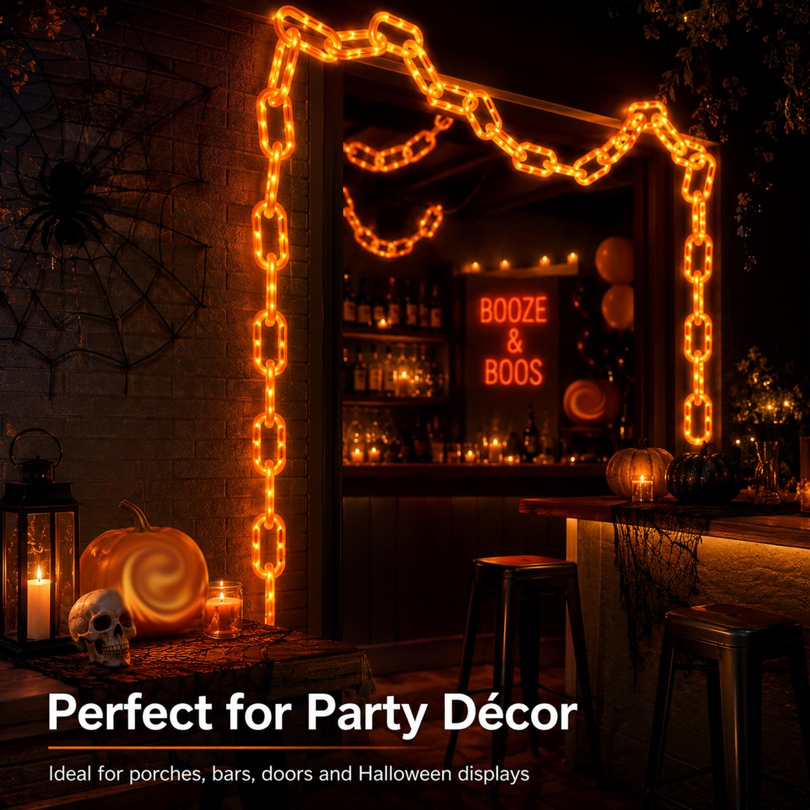 Catena di Luci di Halloween, Ghirlanda LED per Decorazioni di Feste