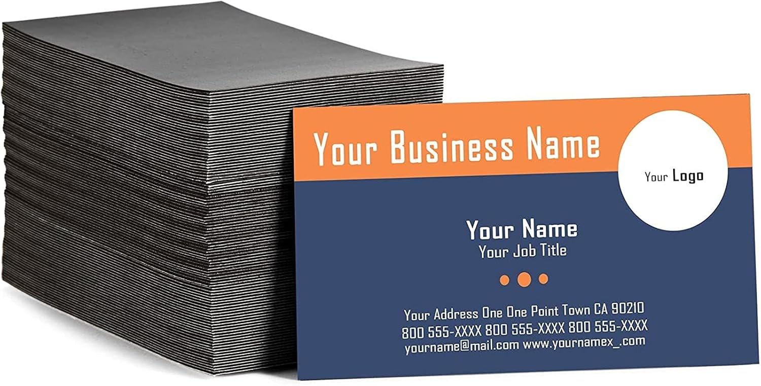 Self Adhesive Business Cards with and Blank Cards (2 x 3.5 In