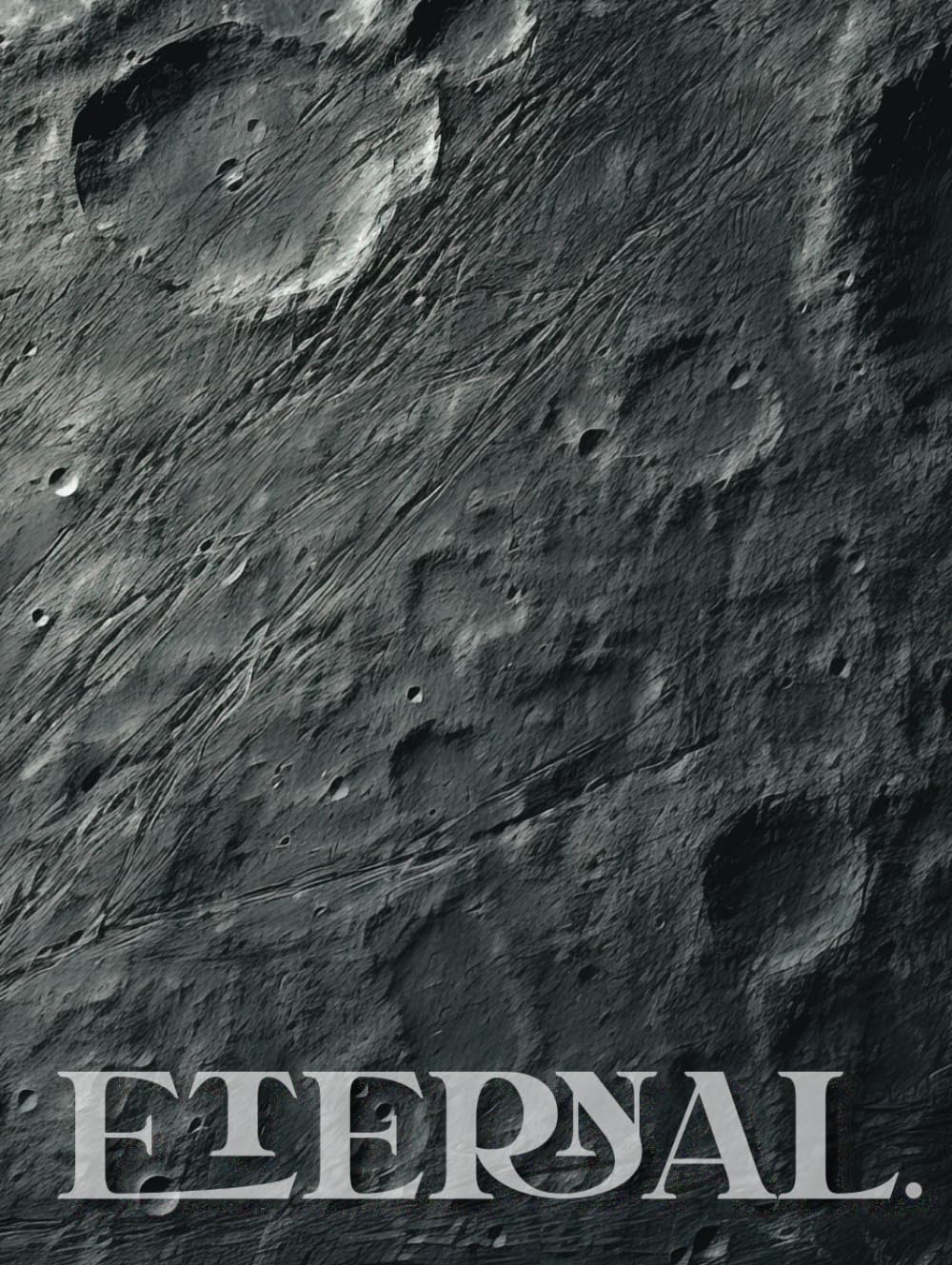 Eternal Moon Large Coffee Table Book: Luminous And Serene Aesthetic Home Decorative Book, Oversized Living Room Decor, 500 Numbered Pages With ... Surface Pattern, Neutral Gray Concrete Tones