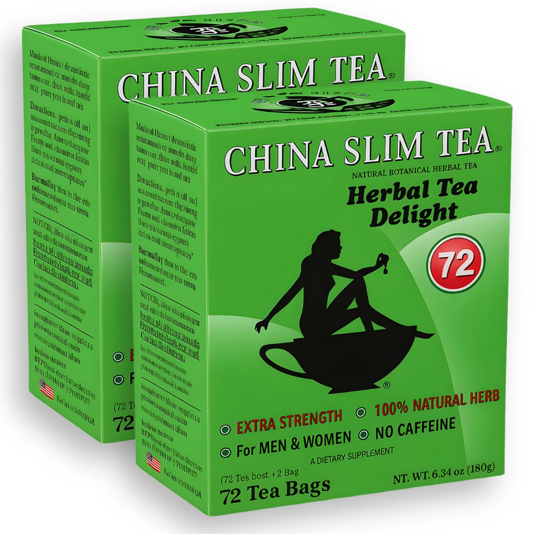 China Slim Dieter's Tea Delight, Large 6.34oz/180g, 72-Count Pack of 2