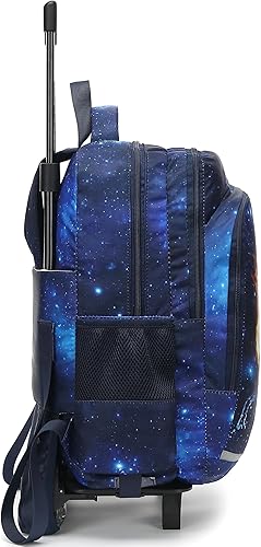 Miniatura 5 de CAMTOP Mochila con ruedas de 18 pulgadas para niñas, bolsa de viaje con ruedas, bolsas escolares para niños, mochila de equipaje con ruedas