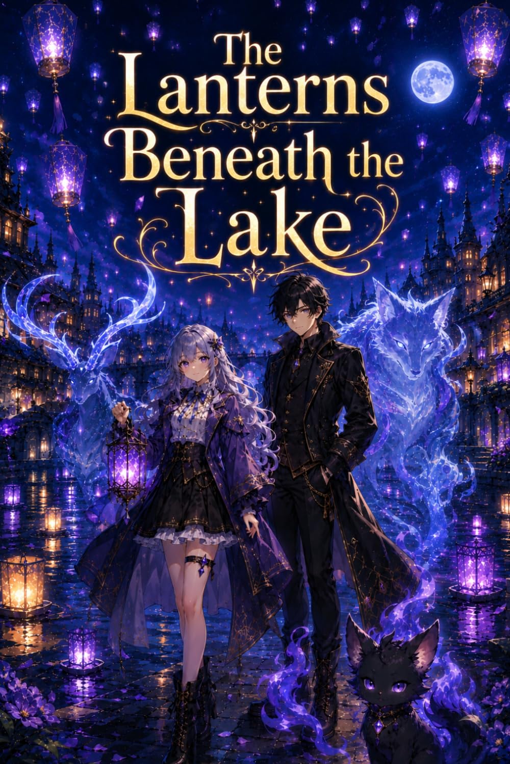 The Lanterns Beneath the Lake: An Anime Fantasy Adventure with Underwater Ruins, Celestial Lanterns, Hidden Guardians, Shadow Mysteries, and Magical Exploration