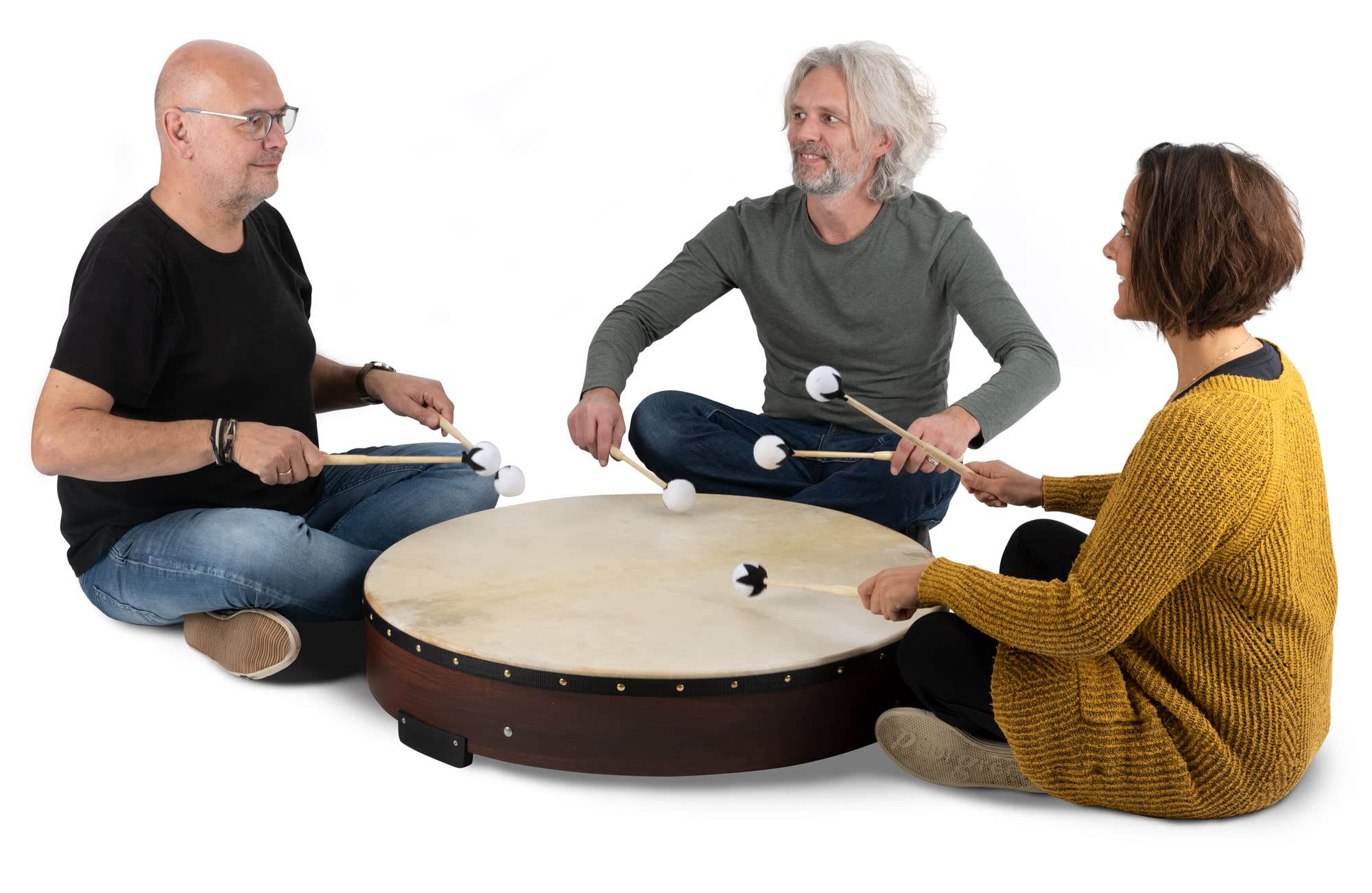 Classic Cantabile TD-36 Grande Tambour Sur Cadre Pour Enfants Et Adultes | Général, Recouvert d'une peau naturelle, Effet énergétique et puissant, Profondeur: 15, 5 cm, Diamètre: 36" (89 cm), Poids: 4