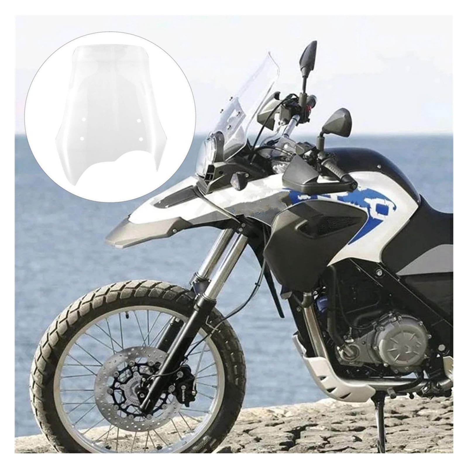 Parabrezza E Deflettori Moto Per BMW Per G650GS Per G650 GS Parabrezza Per Moto Parabrezza Deflettore Antivento Classe Anteriore Trasparente Motorcycle Parabrezza