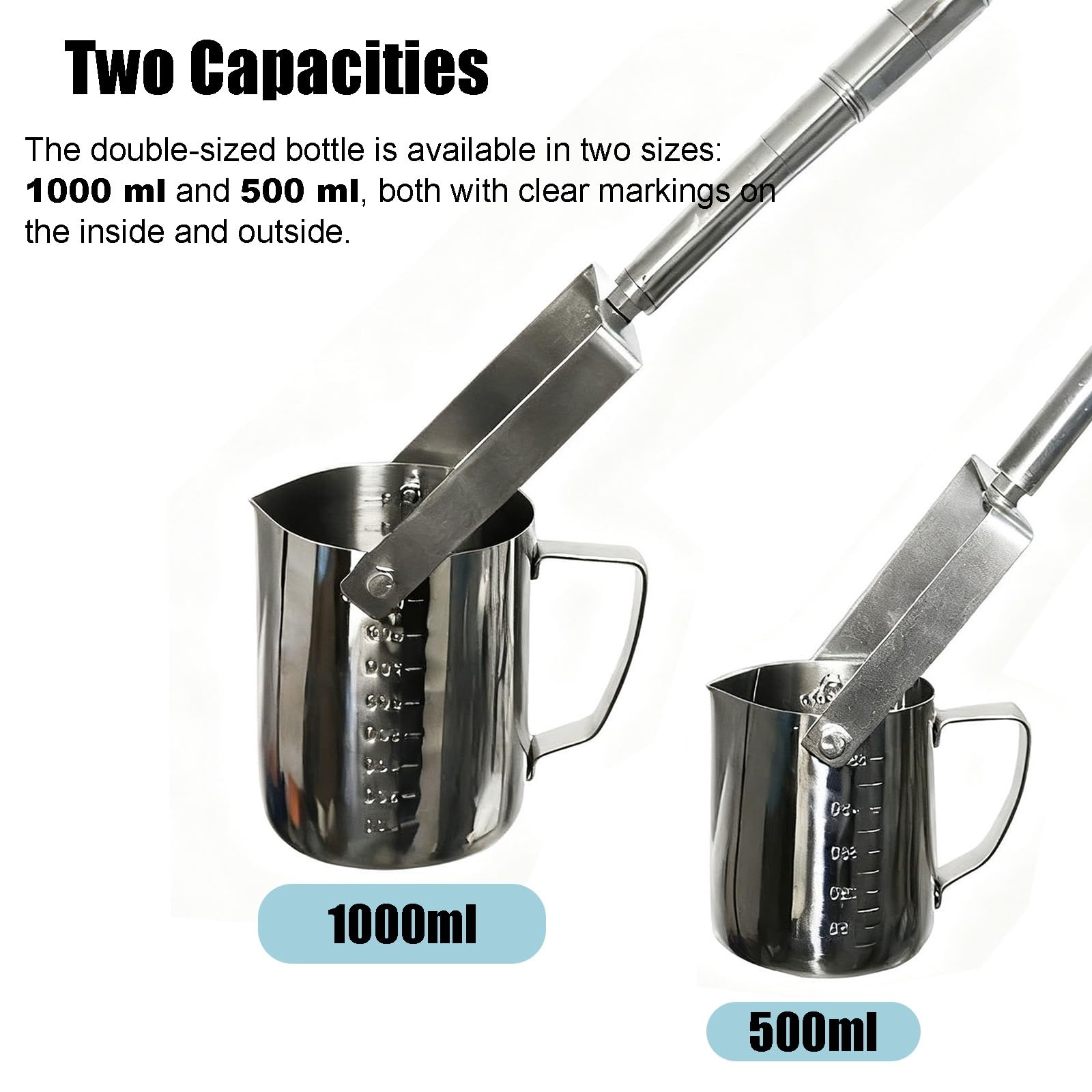 Campionatore d'acqua Quali con palo Teles 500ml/1000ml Tazza Pendolo in Acciaio Inox Strumento di Campionamento Acqua Premium per Analisi e Analisi Accurate