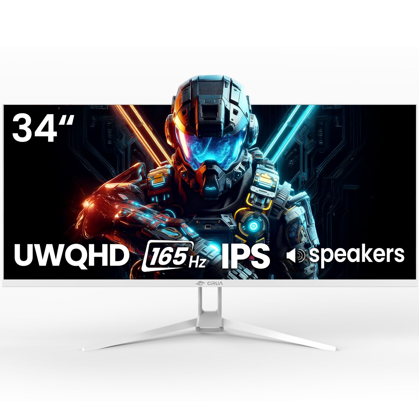 CRUA ゲーミング モニター 34インチ 165Hz Amazon.co.jp: CRUA 34インチウルトラワイドゲーミングモニター、WQHD