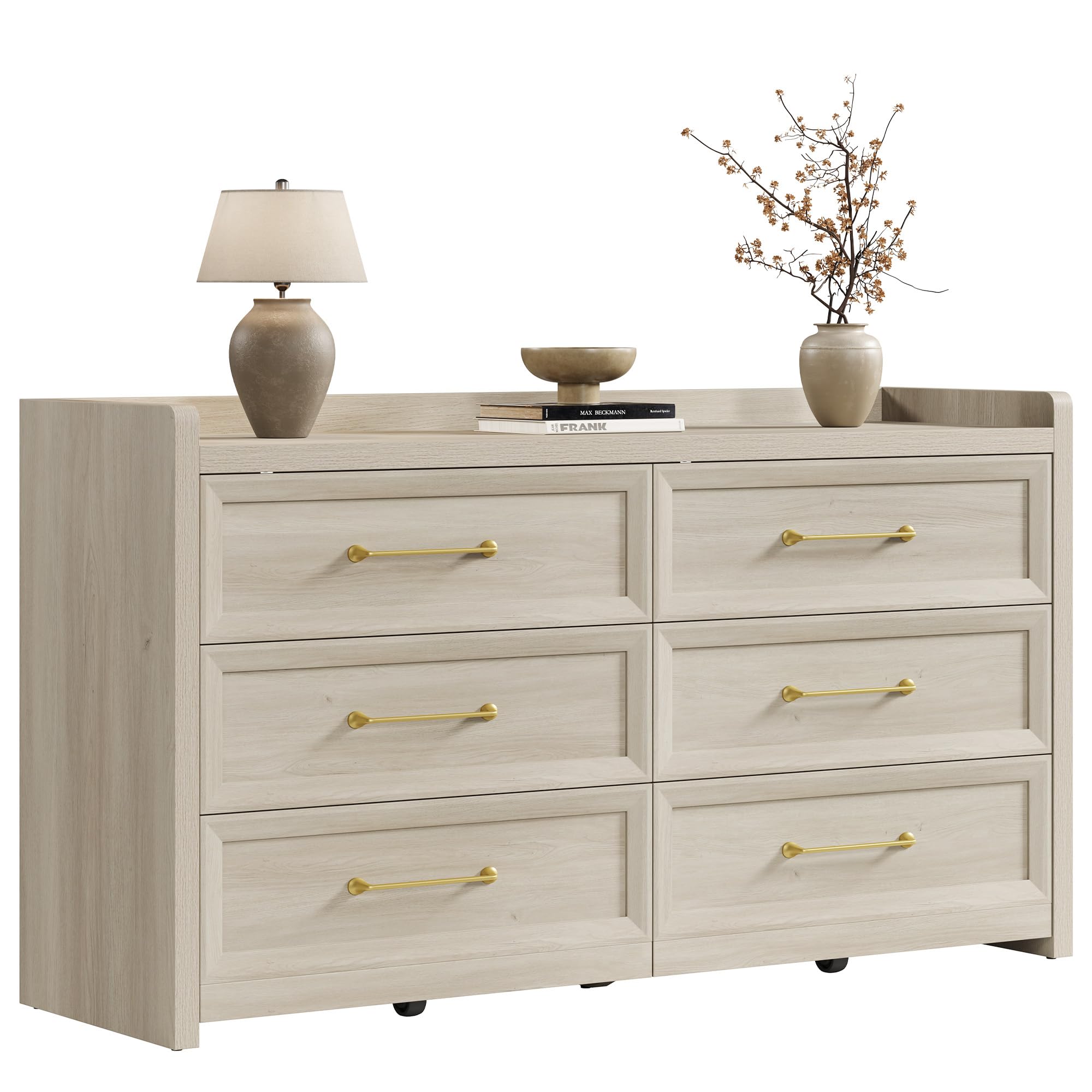 chinese dress ladies Vintage Mid Century Modern Six Drawer Dresser Dovetailed Drawers and S —  Big Whale Consignment