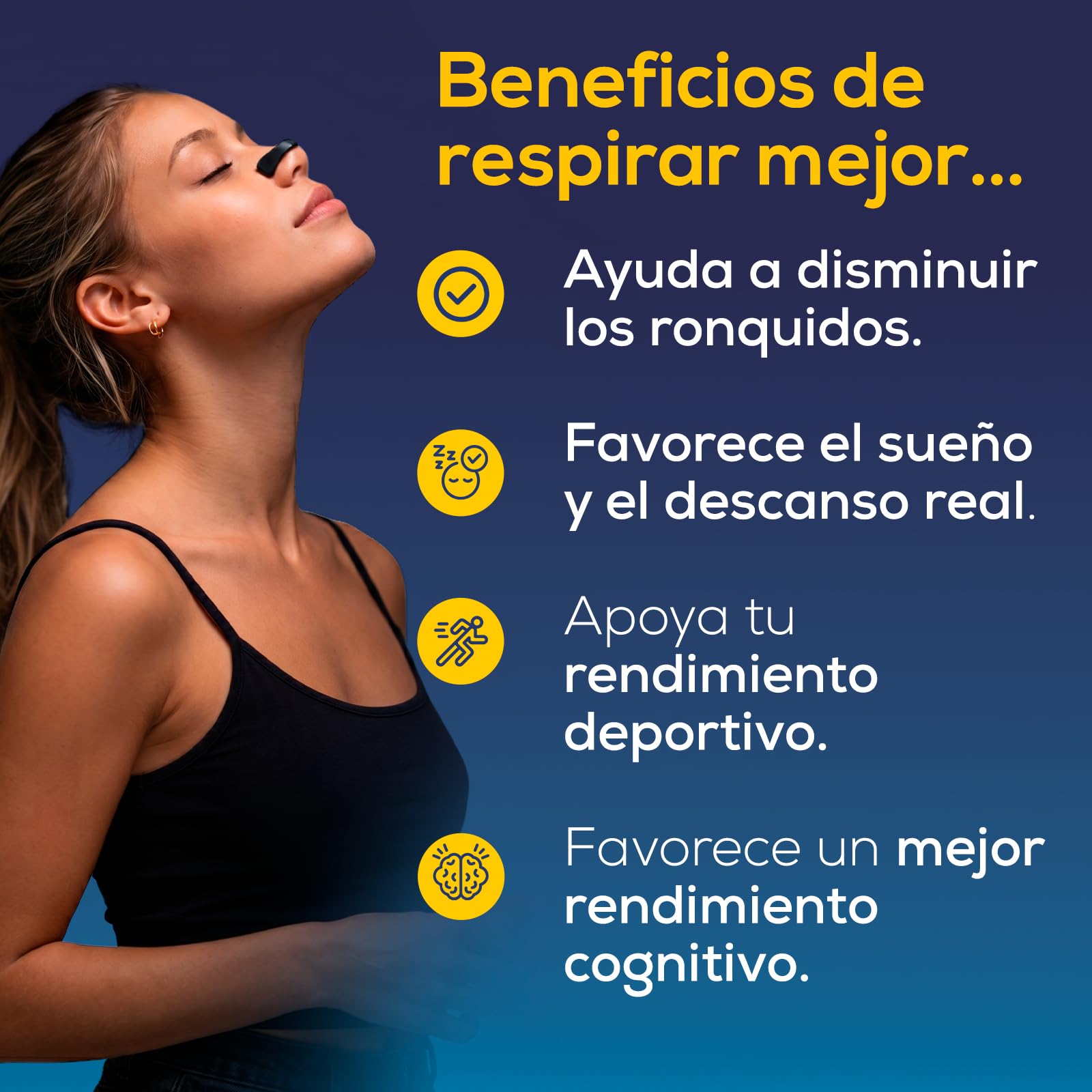 Tiras Nasales Magnéticas - Dilatador Nasal Antirronquidos para Dormir y Deporte, Adhesivo Hipoalergénico, Mejora Respiración y Oxigenación - 60 Parches (30 Días), 4 Tallas y Aplicador - HerboAhorro®