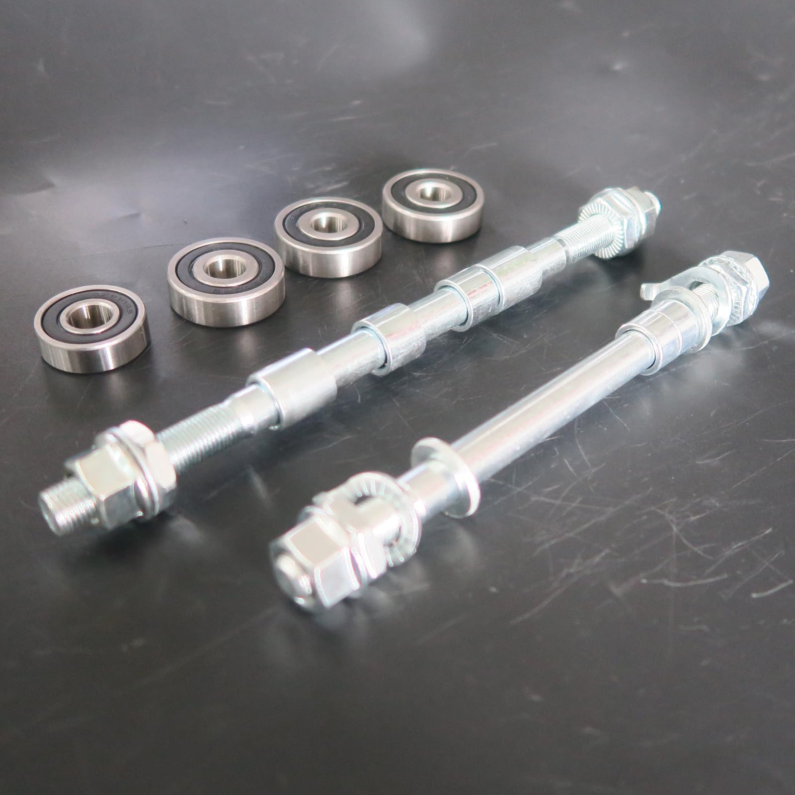 CDHPOWER Bicycle Axles and Bearings Set of Alum Mag Wheel 26