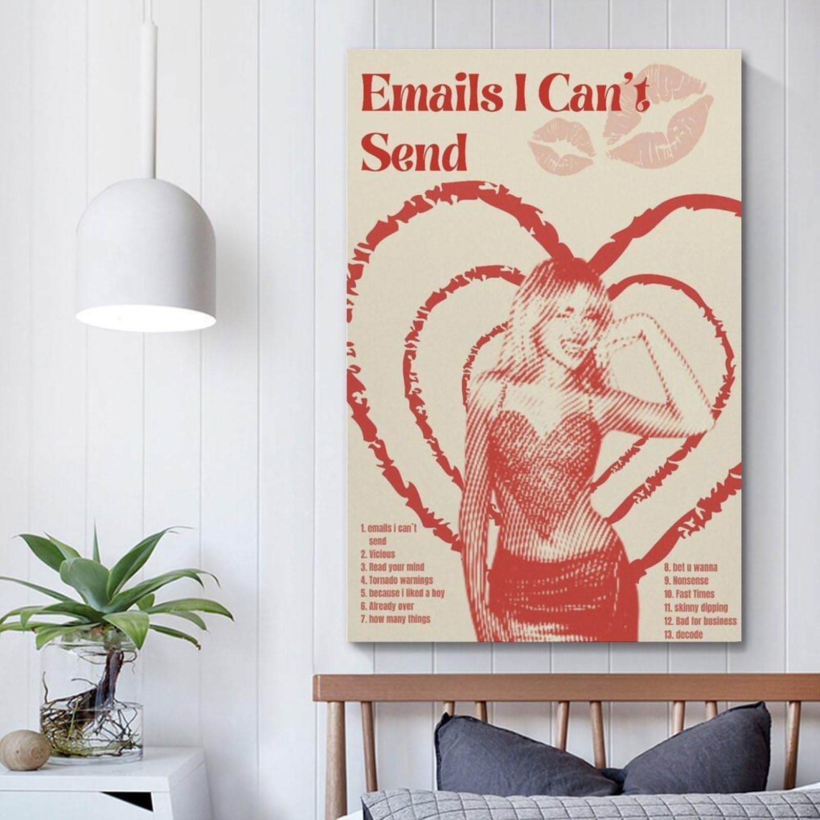 6er Set Musik Album Poster - Leinwand Drucke 20x30cm Für Wanddekoration