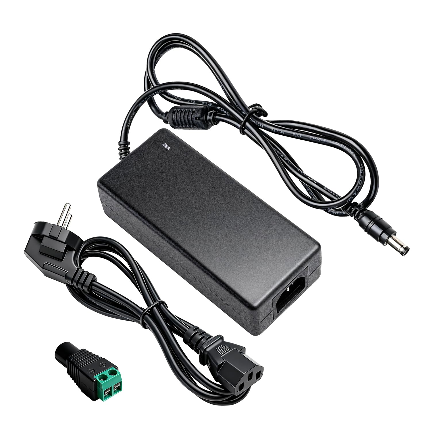 24V 6A Power Supply, 144W Adapter 100-240V AC to 24V 6A DC Power Supply with LED Terminal Connector with 5.5 x 2.1 mm DC Output Socket for LED Strip Light