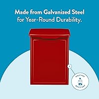 Vista 66 de Buzones arquitectónicos 2681B Buzón de pared Marina color negro, pequeño