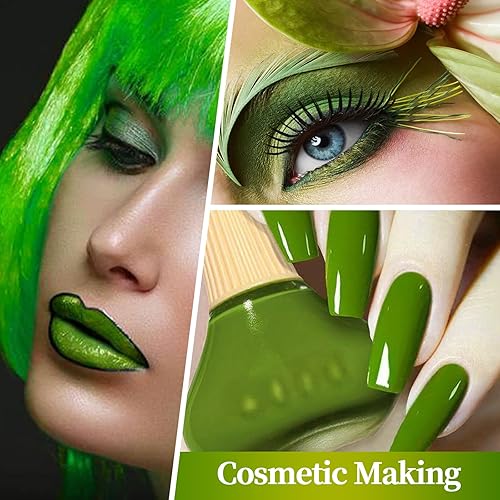 Miniatura 4 de Polvo de mica verde oscuro, polvo de mica brillante natural para resina epoxivelajabónbrillo labiallimoarena movedizabombas de bañopigmentos de