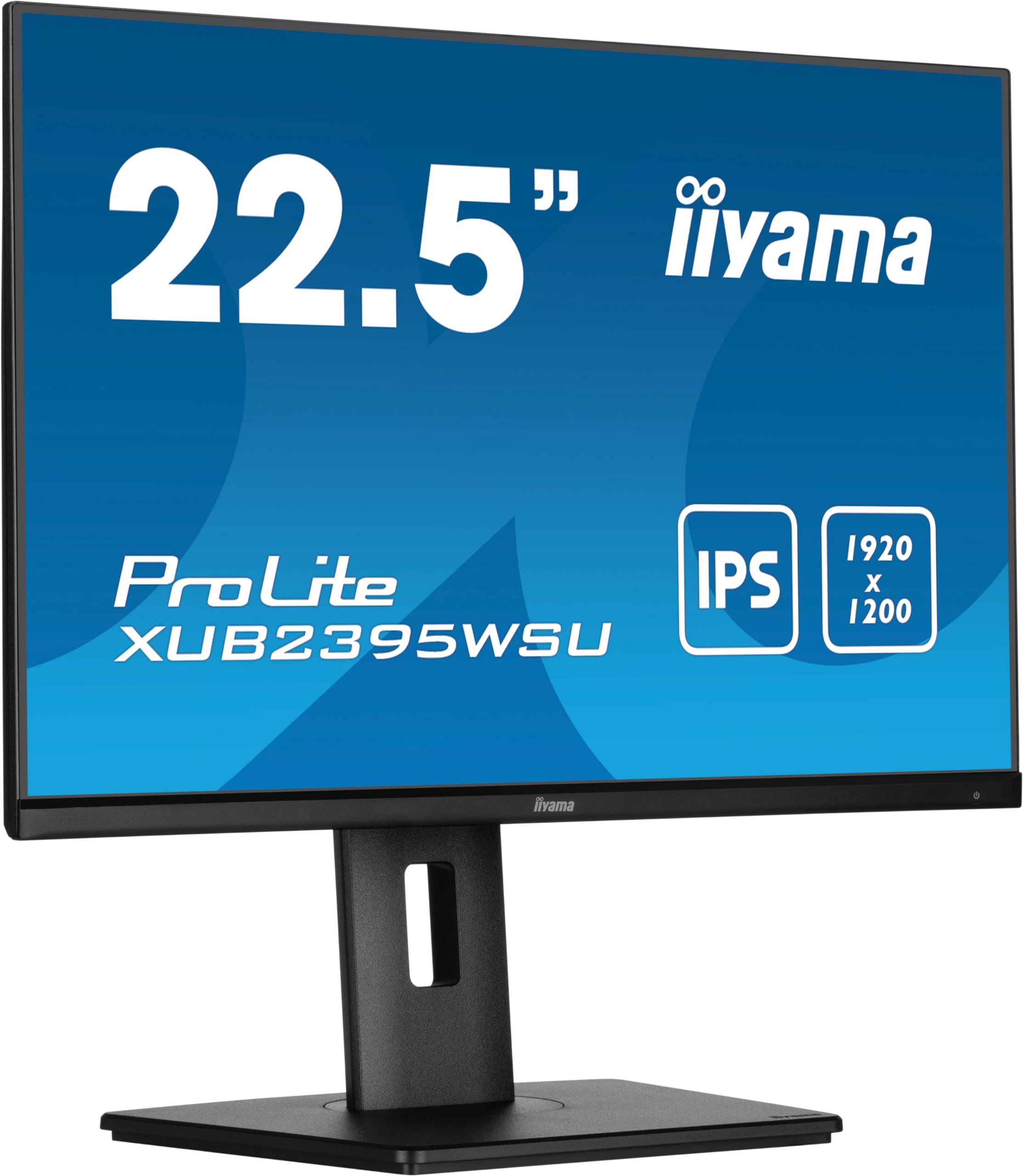 iiyama Prolite XUB2395WSU-B5 57cm 22,5" IPS LED-Monitor 16:10 WUXGA VGA HDMI DP USB2.0 Slim-Line Höhenverstellung Pivot FreeSync schwarz