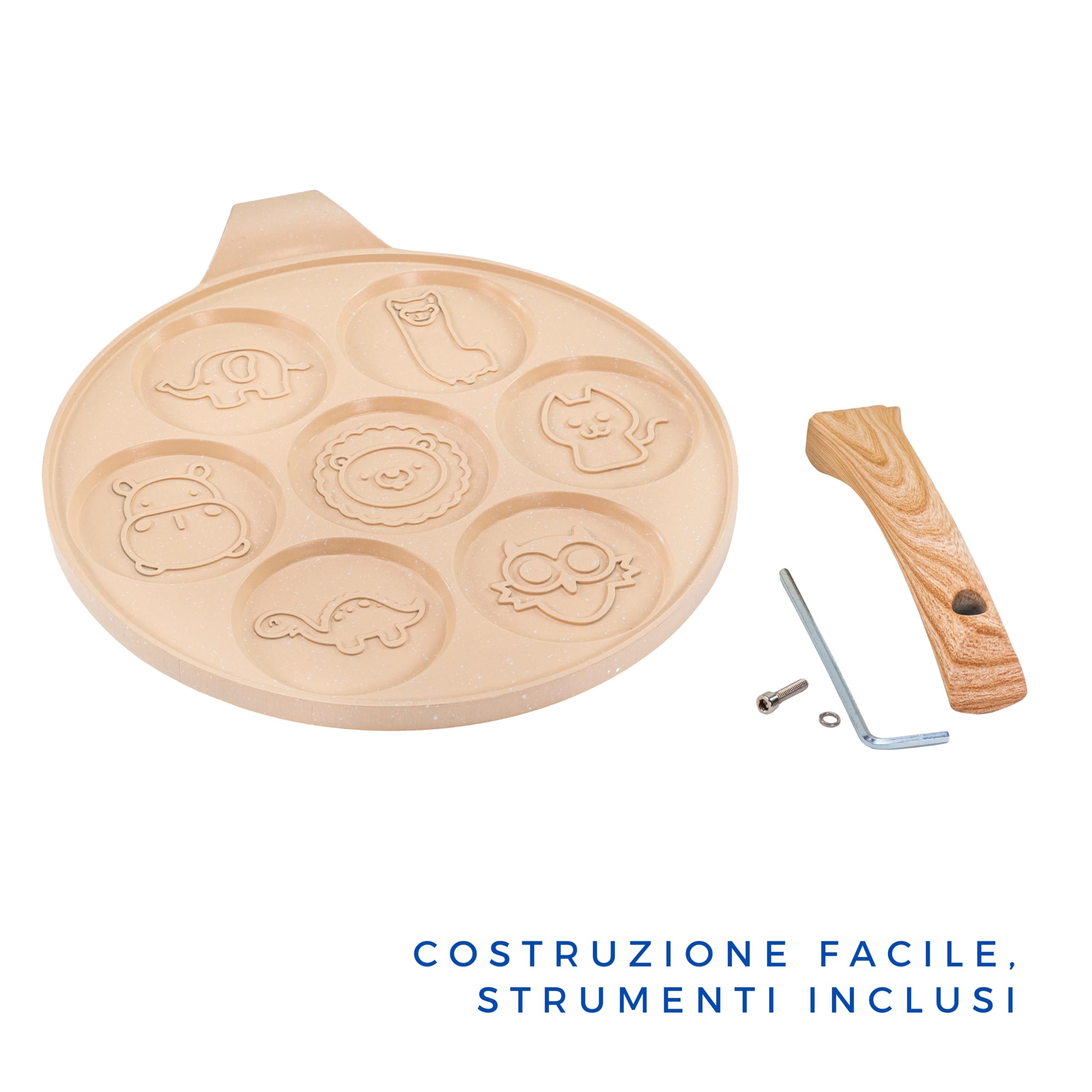 Padella Pancake Con Faccine Emoji - Antiaderente Per Induzione, Gas E Elettrico, 26 Cm - Foto 10