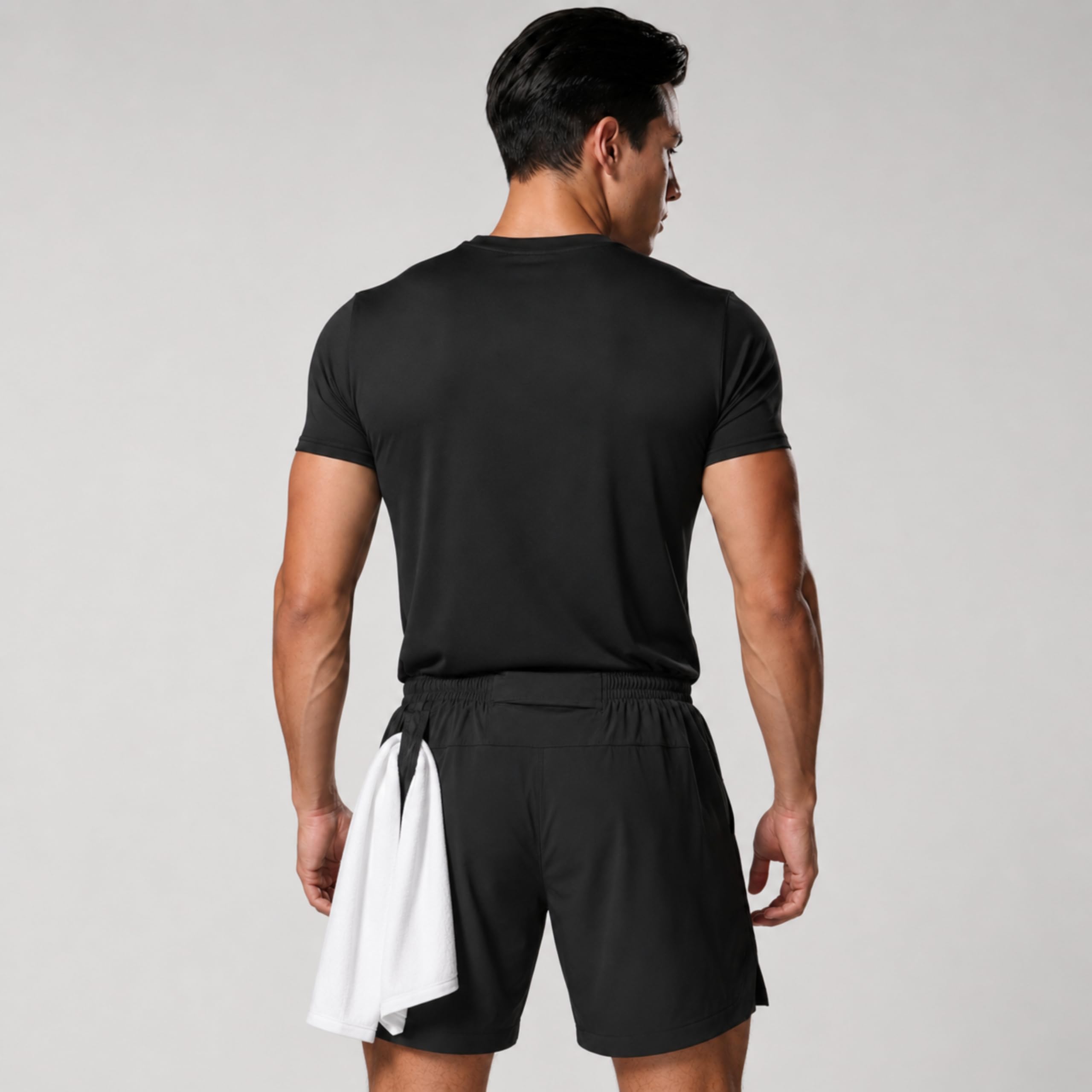 Conjunto Deportivo Hombre 2 piezas - Camisetas Deporte Hombre y Pantalones Cortos Hombre Deporte - Resistentes Transpirables y de Secado Rápido para Gym Crossfit Running y Padel