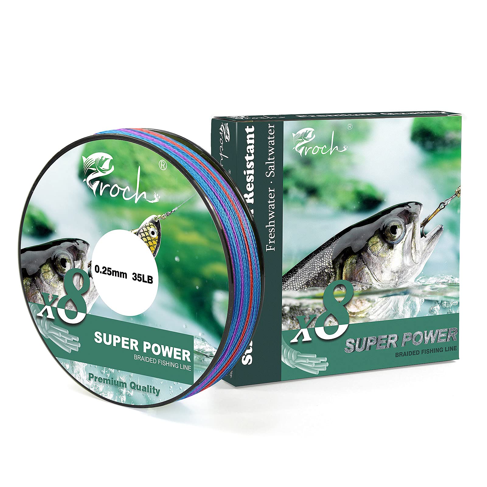 Hilo de Pesca Trenzado de 8 vías - 300 m/500 m/1000 m - Resistente al Color: 0,1 – 0,3 mm