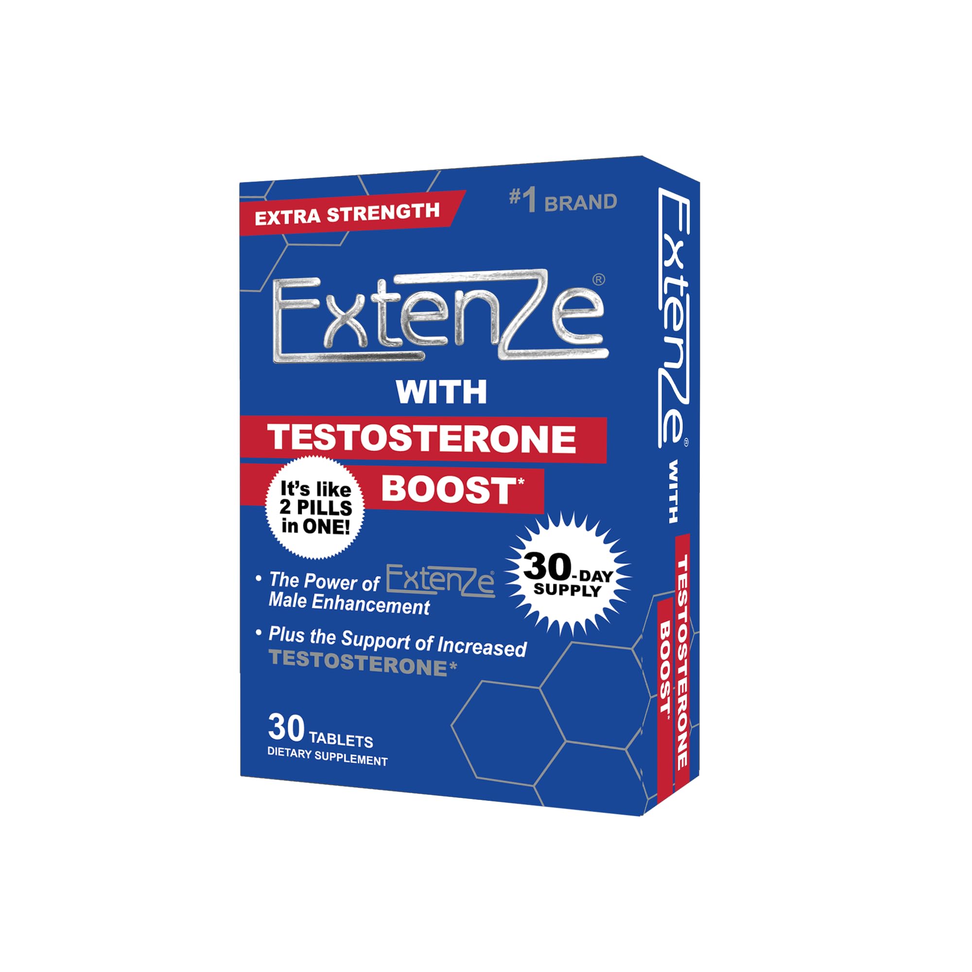 ExtenZe Suplemento para testosterona em comprimidos, 30 comprimidos