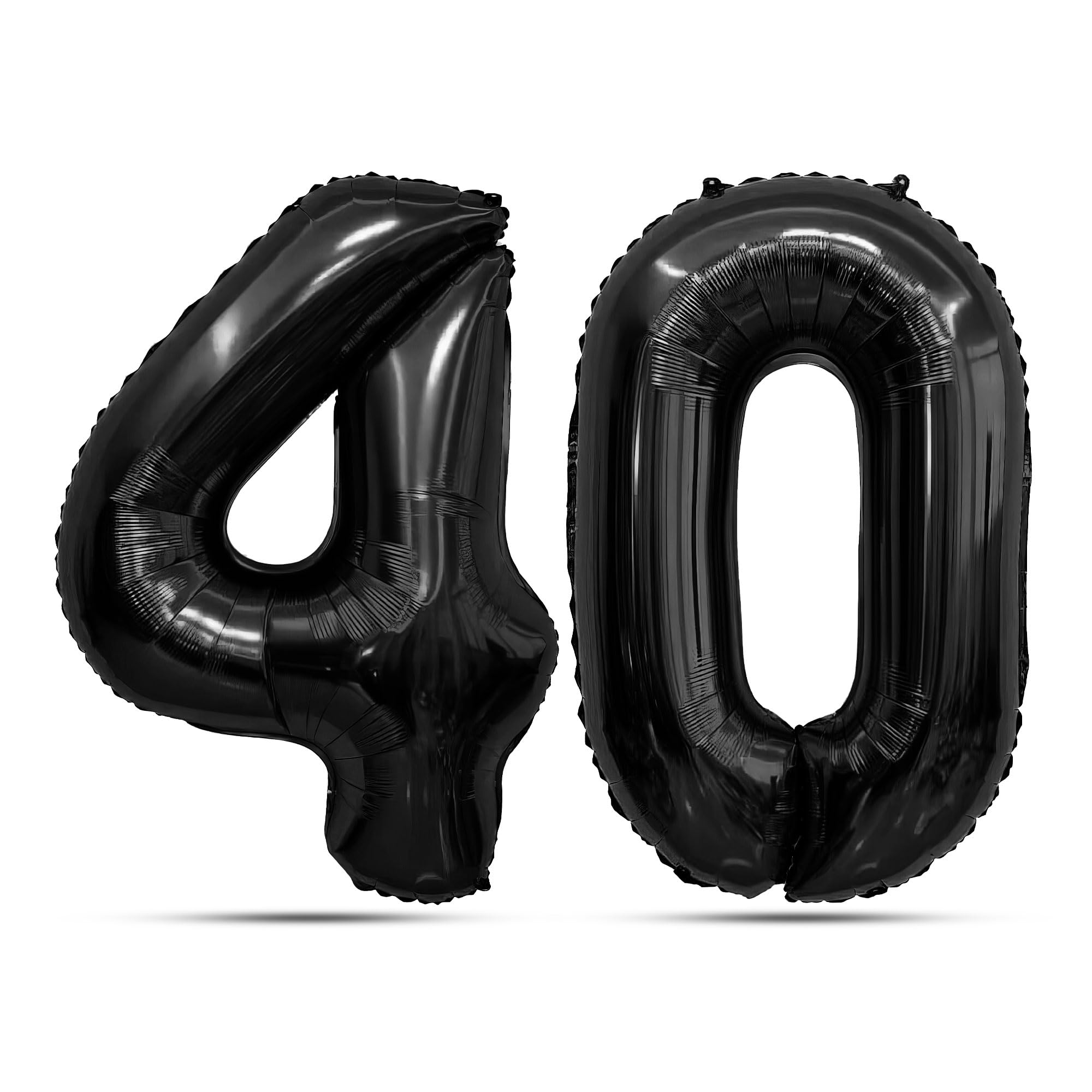 Black Number Balloons 40 Balloon Numbers 40th Number Balloon Foil Mylar Party Balloon For Men Women 40th Birthday Balloons Dirty 40 Birthday Decorations For Her Him Anniversary Graduation Decorations