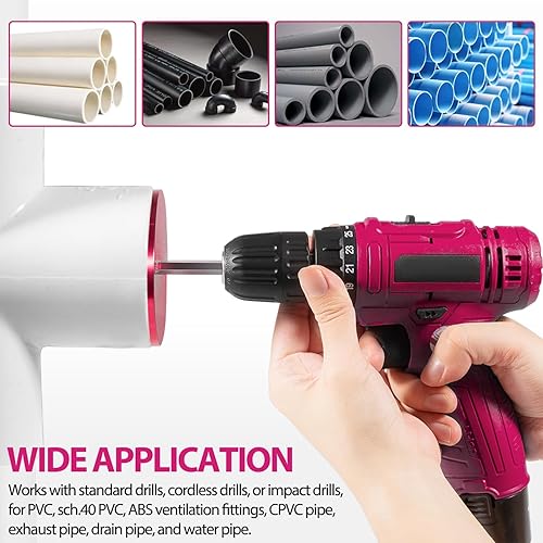 Miniatura 3 de 04520 - Kit de escariador de montaje de tuberías de plástico para PPRK5 con estuche para taladros estándar de 12 pulgada, herramientas de montaje de