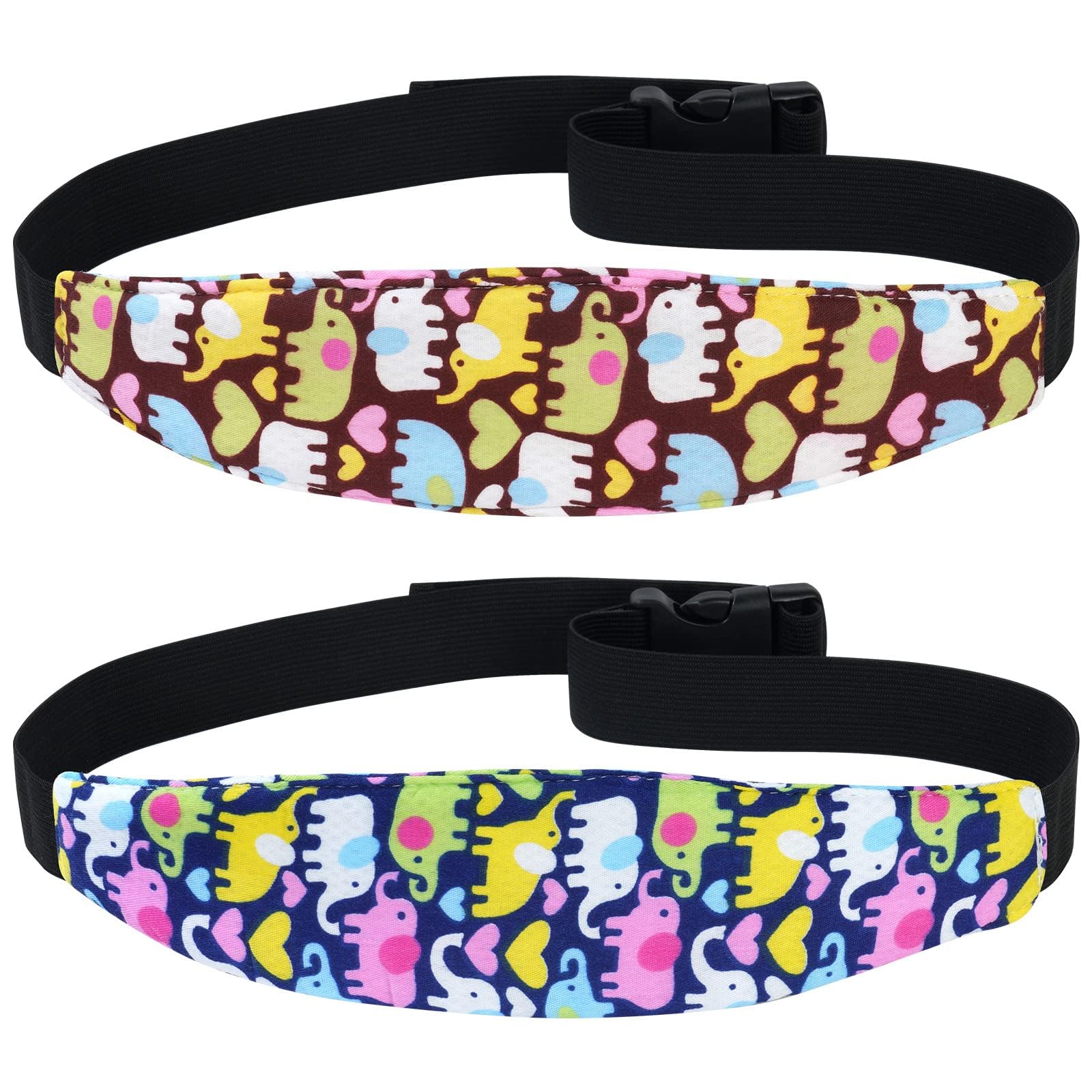 Kopfstütze Auto Kinder, Kopfband kindersitz, Kindersitz Zubehör Stirnband, Verstellbarer Schlafen Halter Gürtel für Babysitze, Autositze (blau + lila)