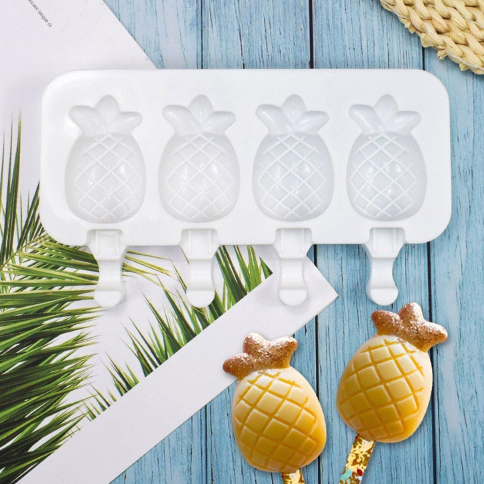 Moldes para polos， Moldes de silicona flexibles for paletas de hielo, juego de moldes for manualidades for uso en la cocina