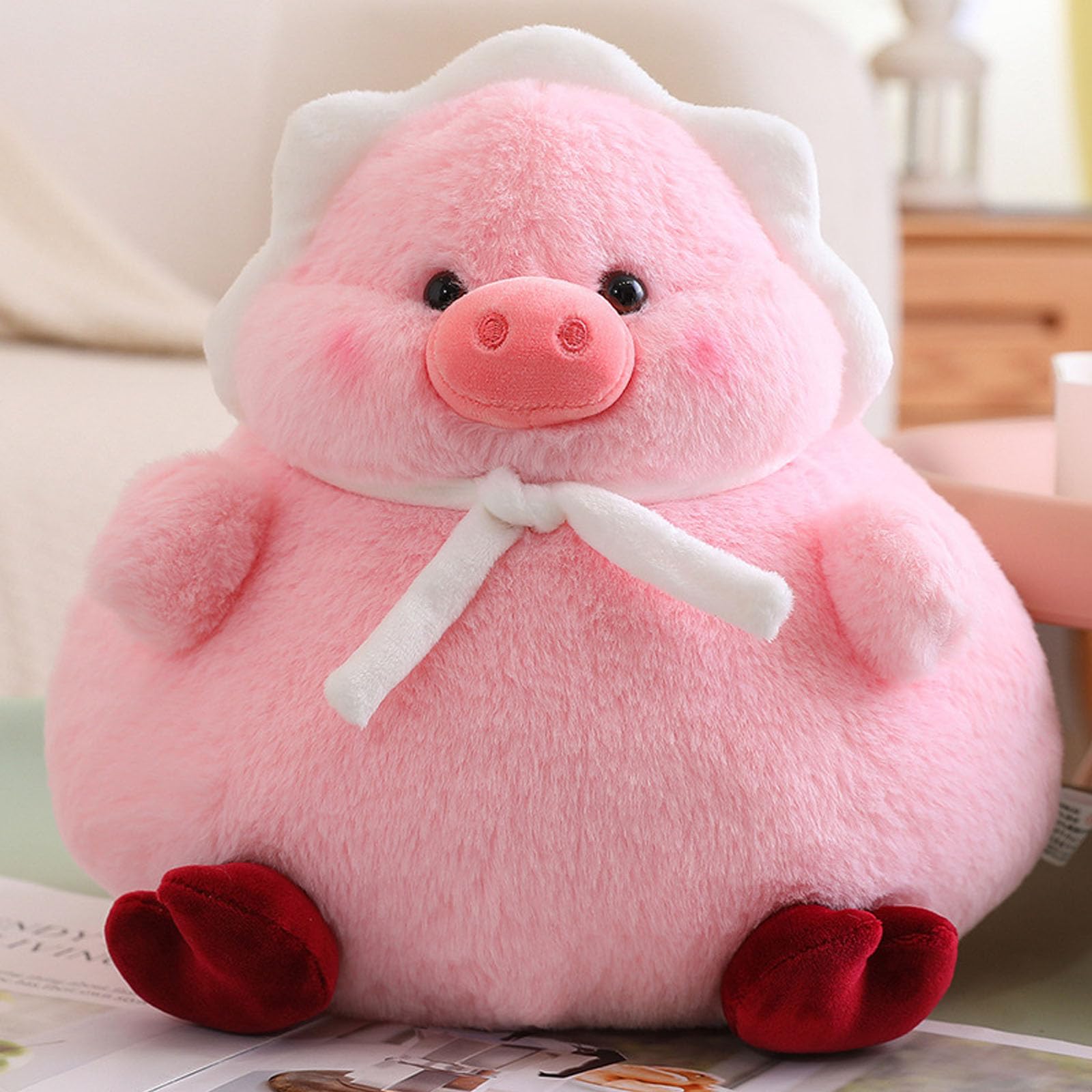 peluche, Peluche di peluche Duck & Hog, simpatico, cuscino for la decorazione domestica(Yellow,40cm)
