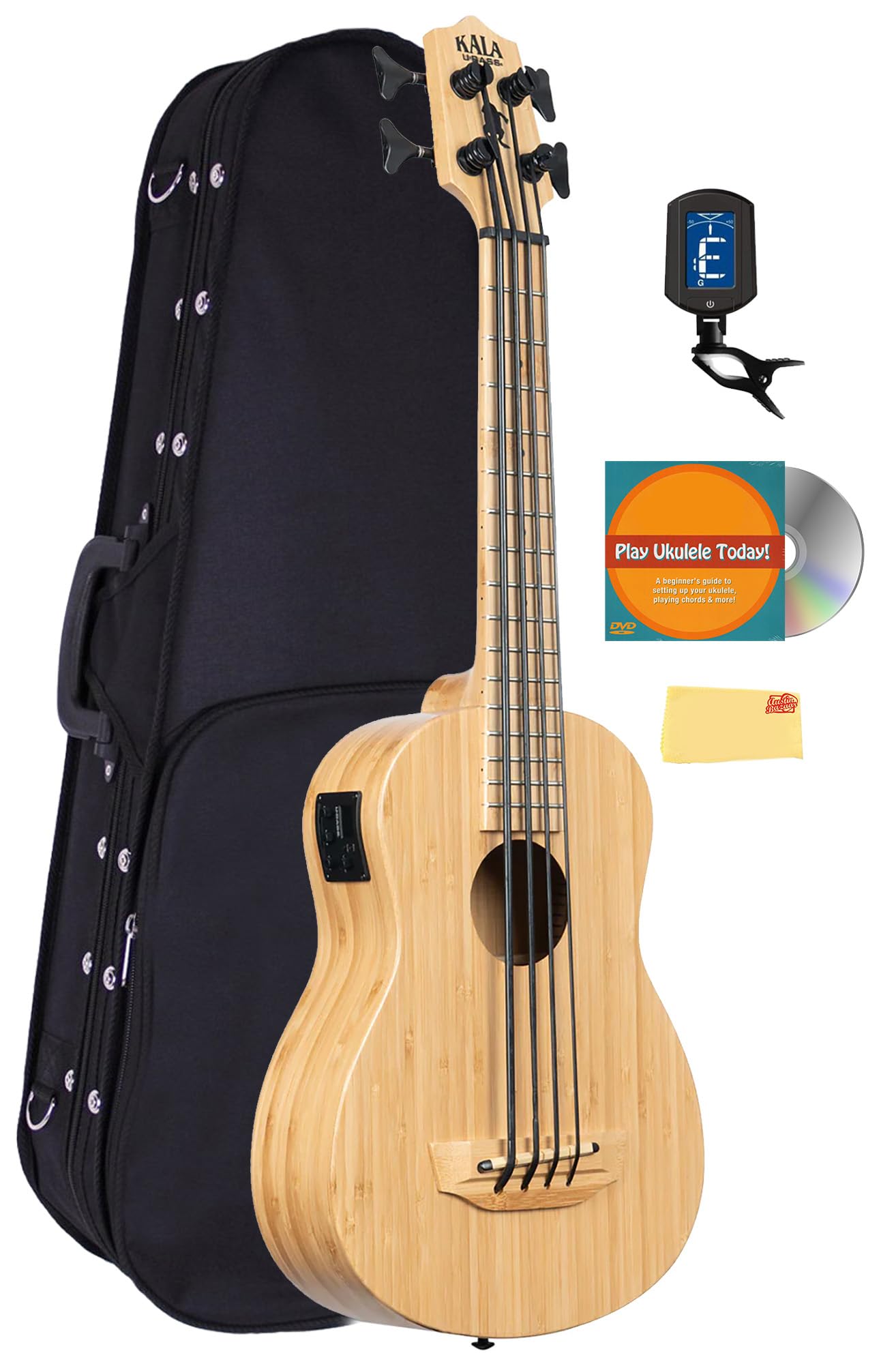 Amazon.com: Kala UBASS-BMB-FS Bamboo Fretted Acoustic-Electric U