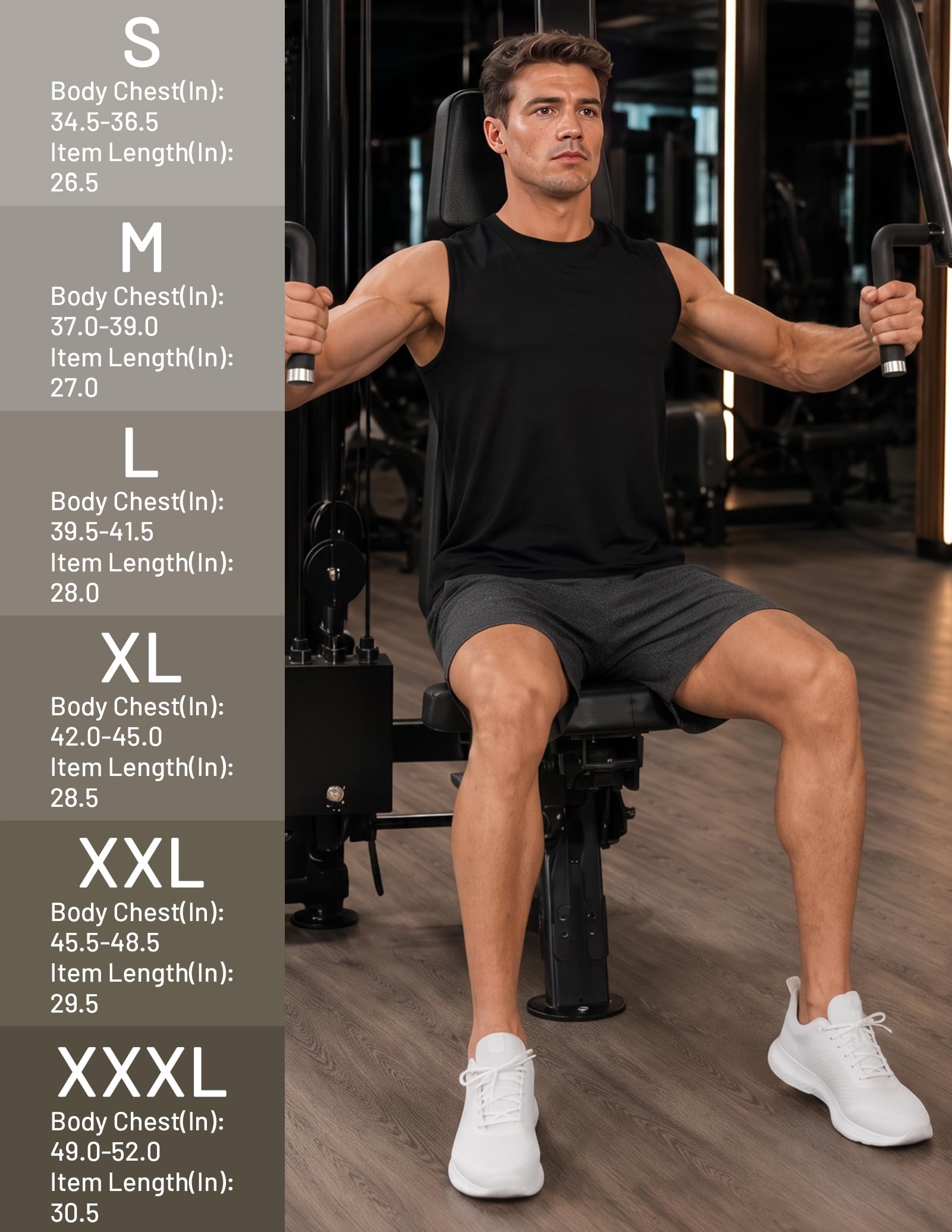 MIER Canotte da uomo in cotone senza maniche per allenamento, corsa, atletica, palestra, lounge, casual, traspirante