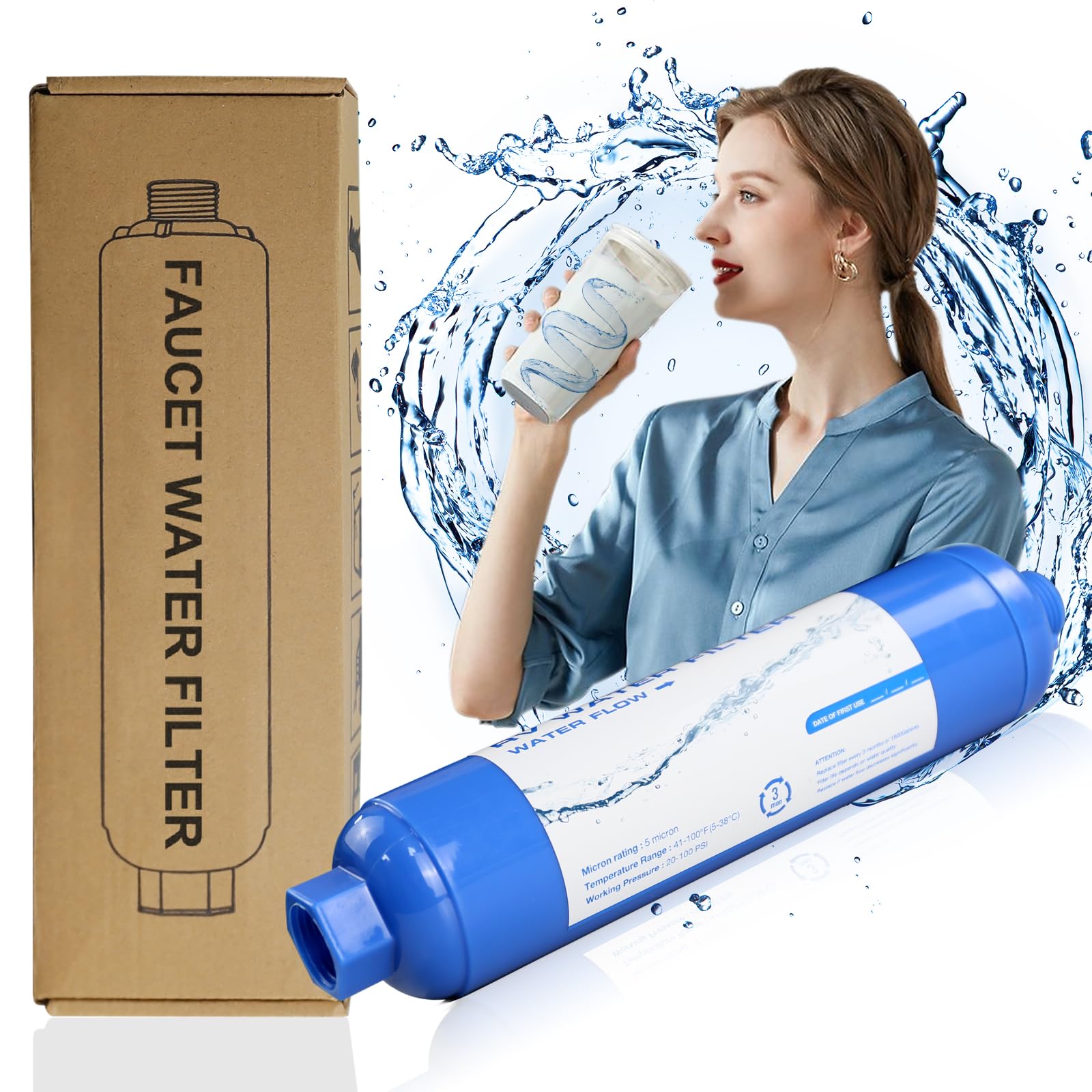 Filtro Per Acqua GEYSER EURO Con Materiale ARAGON - Purifica Da Cloro, Metalli E Microplastiche, Fino A 3000L - Foto 3