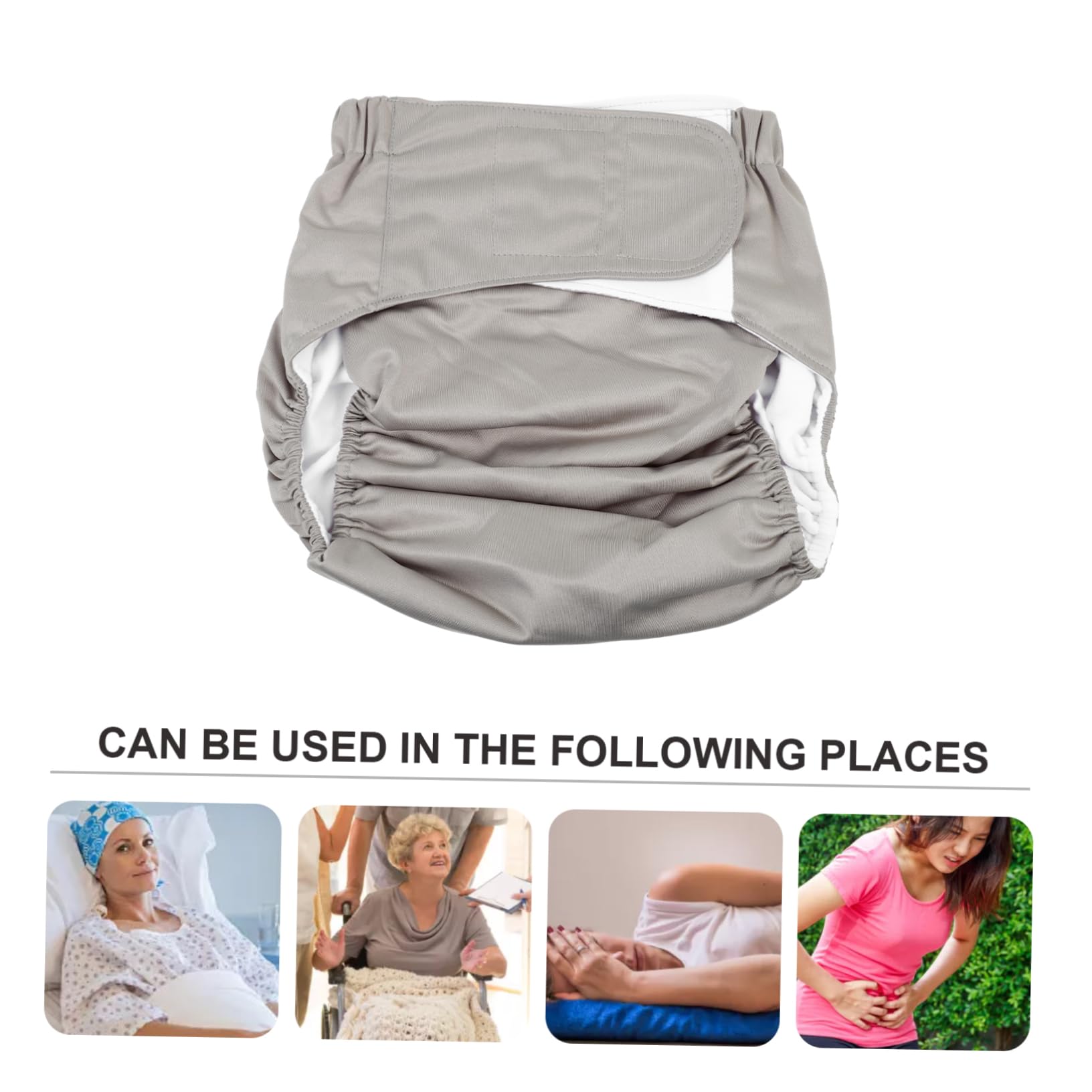 Gogogmee Men's Waterproof Adult Diapers Overnight Leakproof Diaper Pants for Men Women Incontinence Underwear