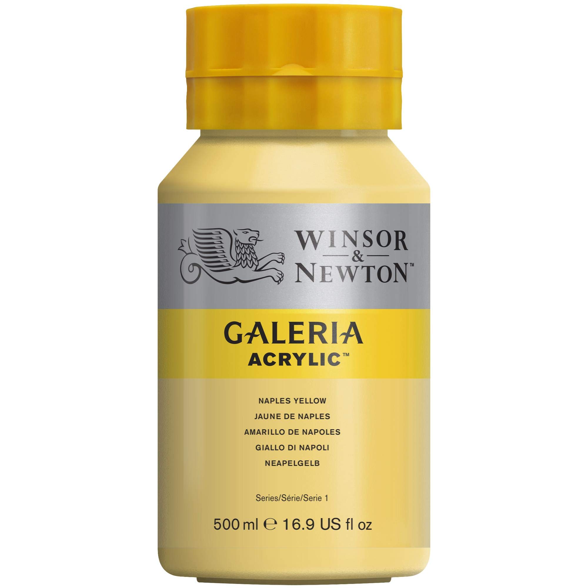 Winsor & Newton Galeria Colore Acrilico 500ml - Giallo Di Napoli