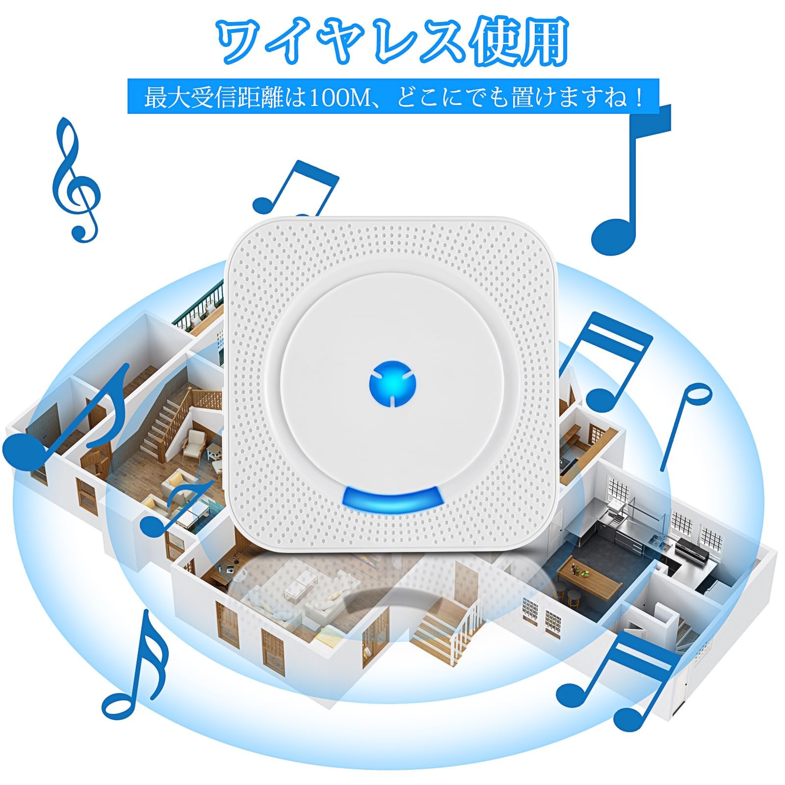 在宅介護コール装置 ワイヤレスホームコール発信機 FR-MとFR-SBセット