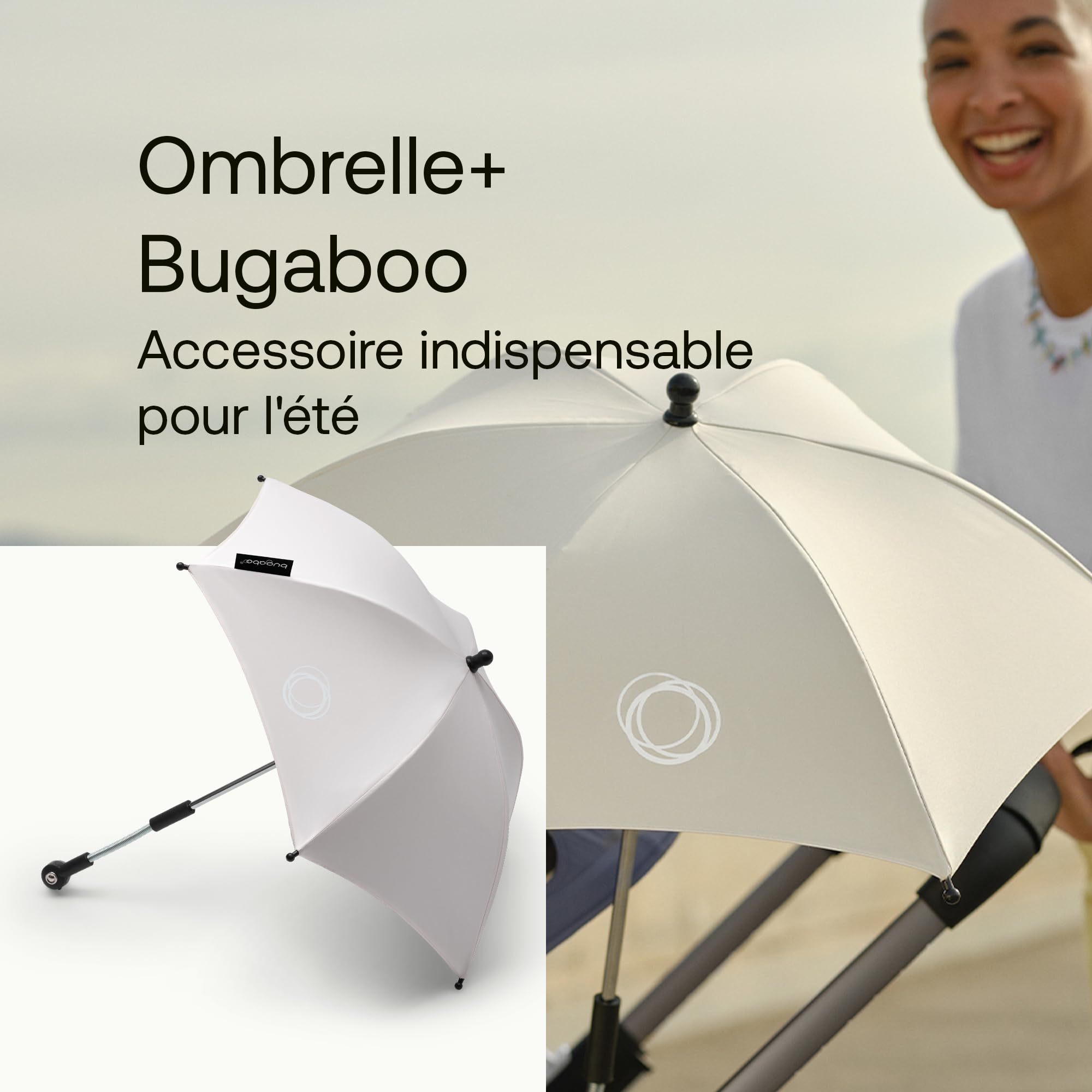 Ombrelle+ Bugaboo, Blanc Crème