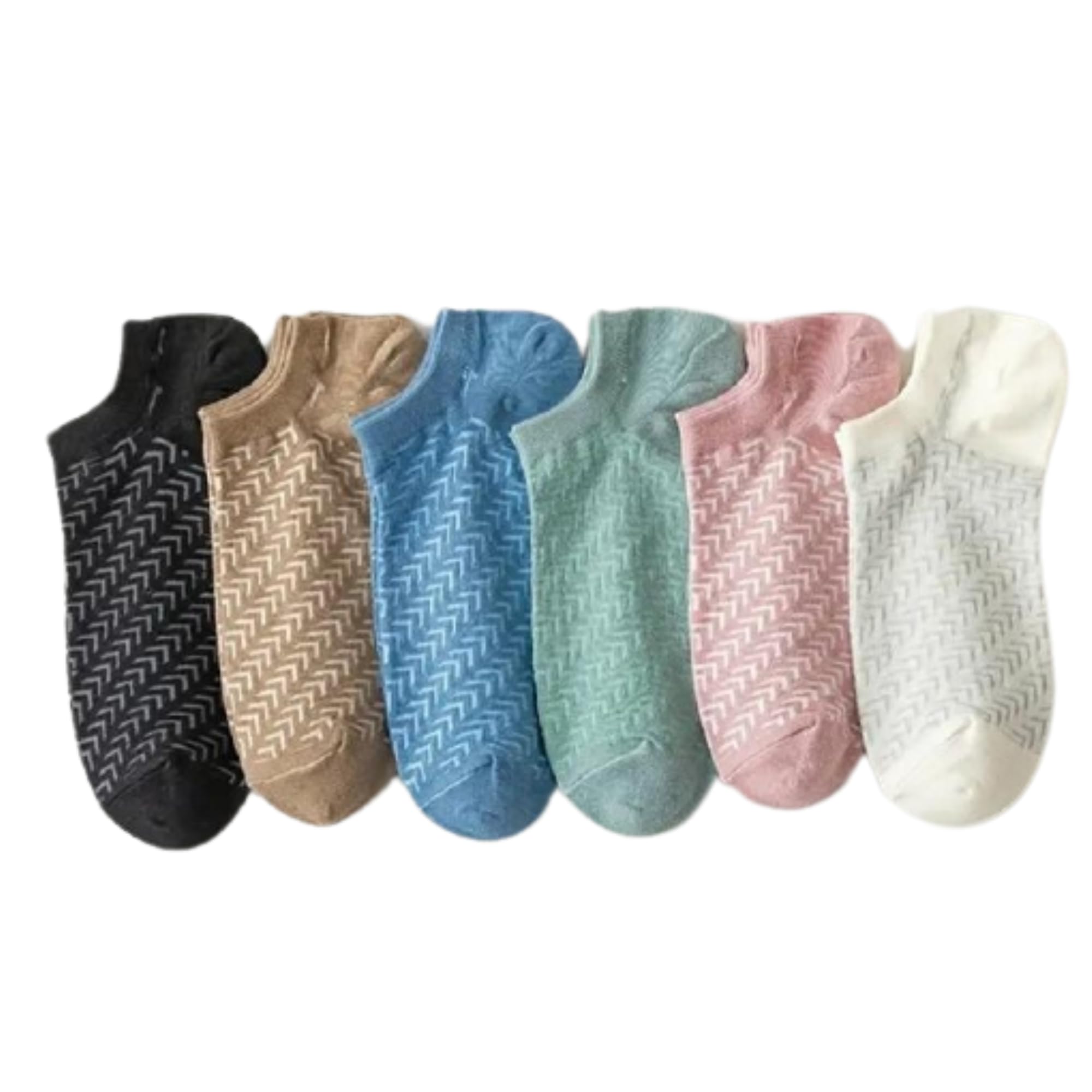 Ankle Length Socks Soft Comfortable & Breathable Ideal for School Sports Casual Wear Cotton Moisture Wicking & Odor-Resistant (Set of 6 Pairs)-image-48