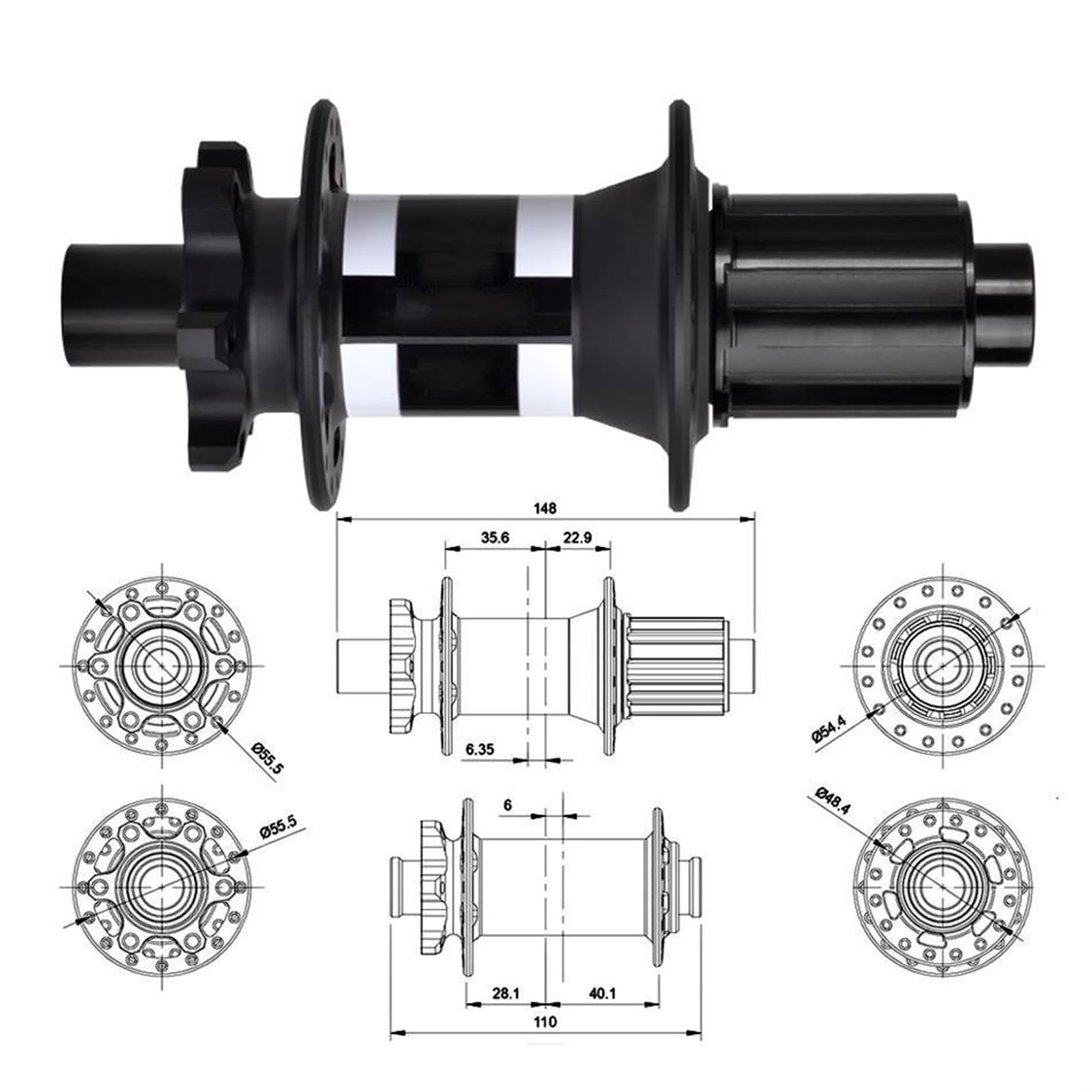 Piasty rowerowe M370 28 otworów 6 śrub hamulce tarczowe J Bend szprychy uszczelnione łożyska 36T grzechotka HG XD MS typ piasty standardowa Boost