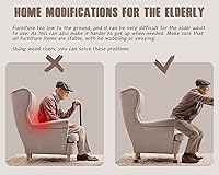 Vista 7 de Bloques elevadores de madera para muebles de cama, juego de 4 elevadores de cama de 2 pulgadas, elevadores redondos de madera maciza resistentes que