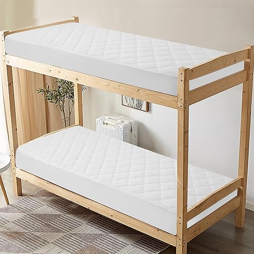 Miniatura 5 de Protector de colchón impermeable para cuna de 30 x 75 pulgadas, funda para colchón de cuna para sofá cama, cama individual estrecha, colchón de cama