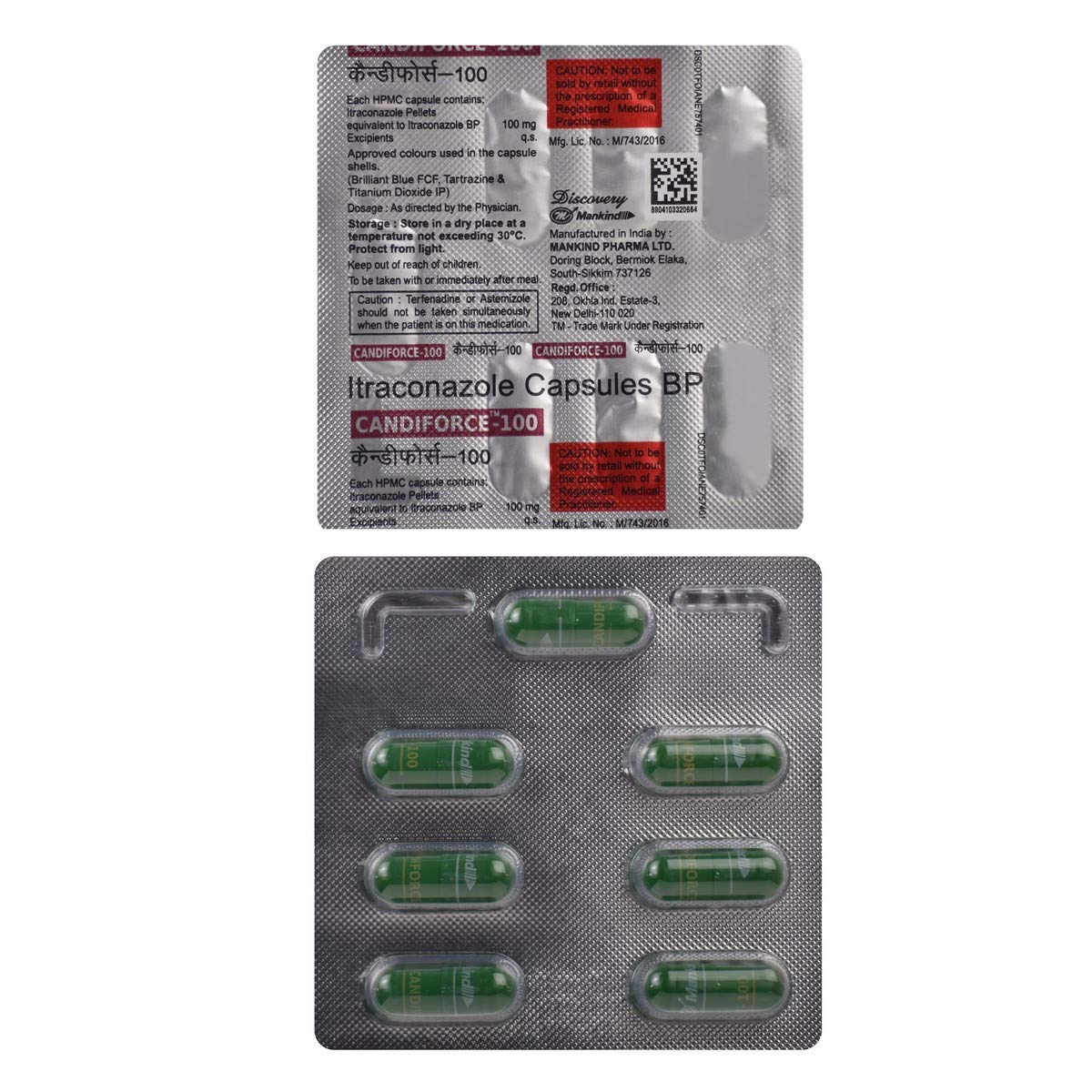 100 - Strip of 7 Capsules