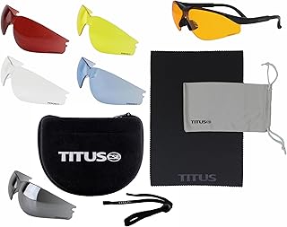 TITUS Professional Multi Lens Interchangeable Range Set, Eye Protection & Vision Enhancing Safety Glasses